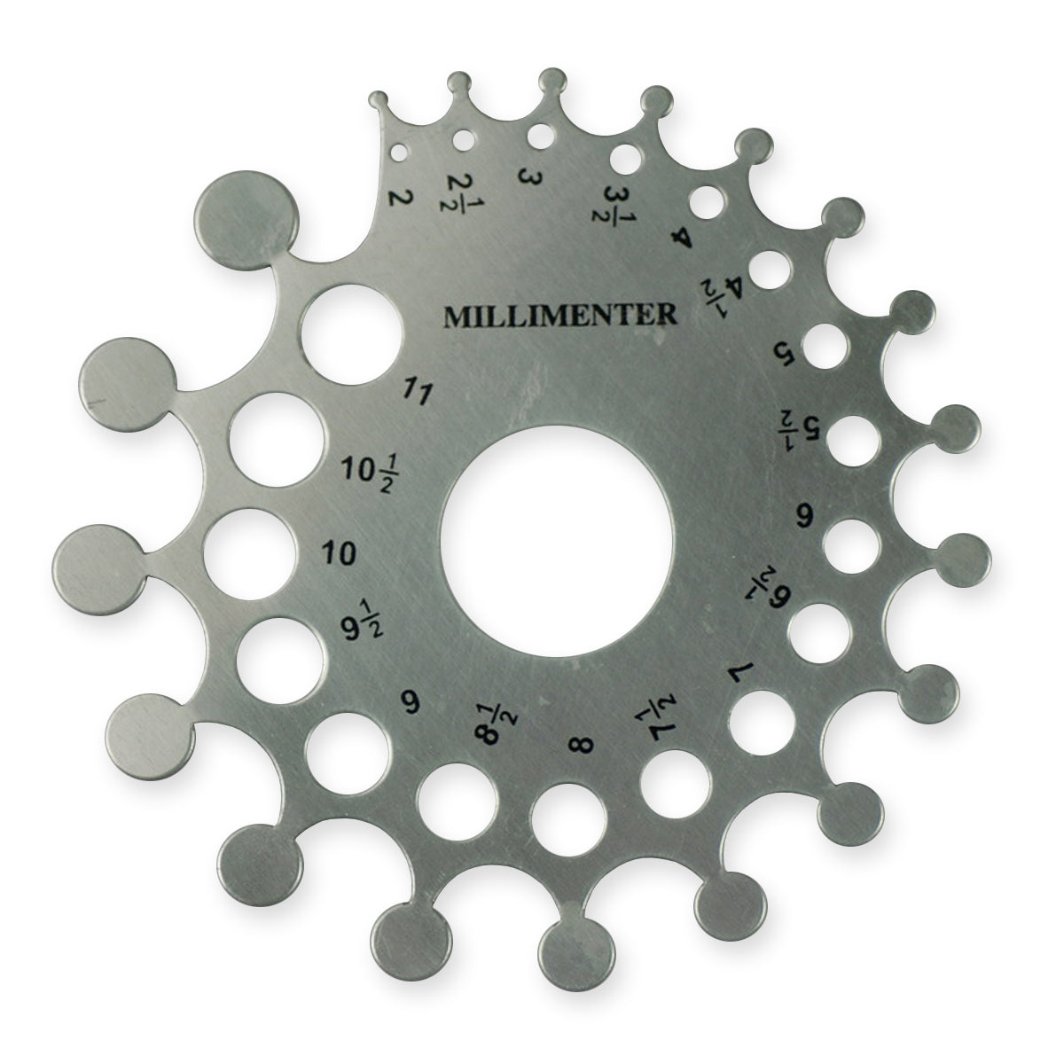 ALUMINIUM CARATS SIZING DIAMOND GEM CARAT MEASURING JEWELLERS JEWELLERY SIZE MM